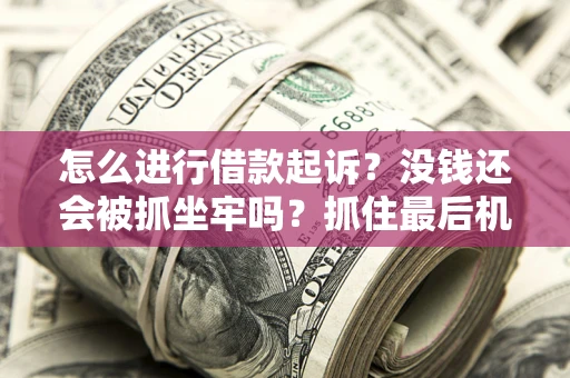 济南怎么进行借款起诉？没钱还会被抓坐牢吗？抓住最后机会！