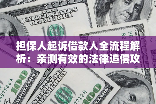 济南担保人起诉借款人全流程解析：亲测有效的法律追偿攻略