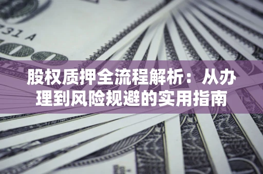 济南股权质押全流程解析：从办理到风险规避的实用指南