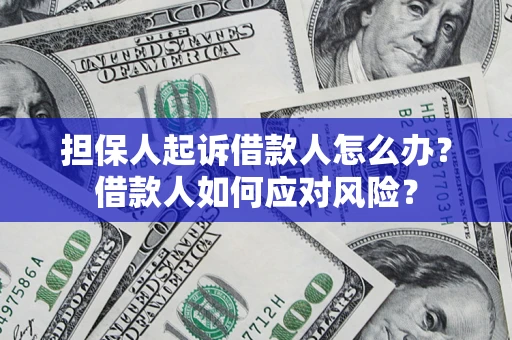 济南担保人起诉借款人怎么办？借款人如何应对风险？